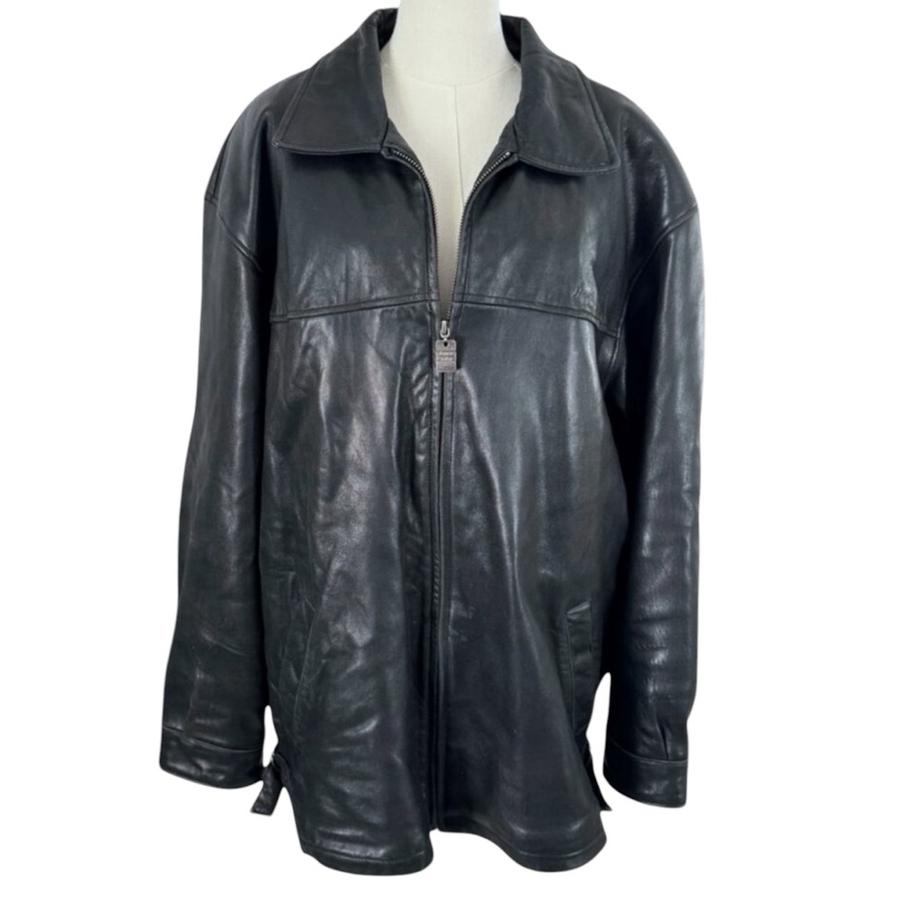 James & John Extasy Leather Jacket Classic Edgy Motorcycle Going Out Coat Big 2X